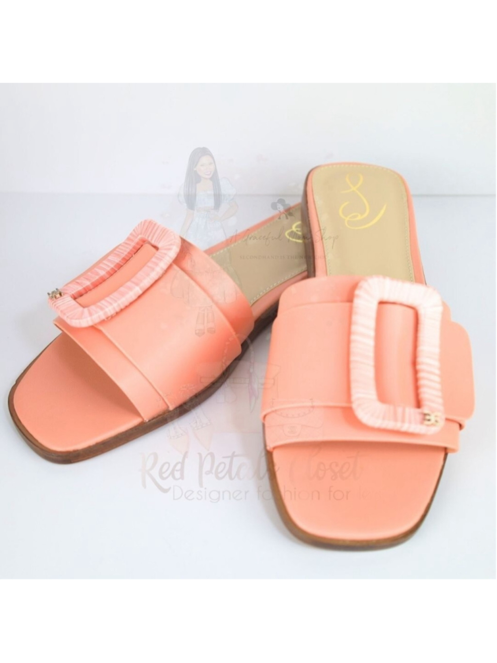 Sam Edelman Women's Slide Sandals - Pink Clay, Size 7.5